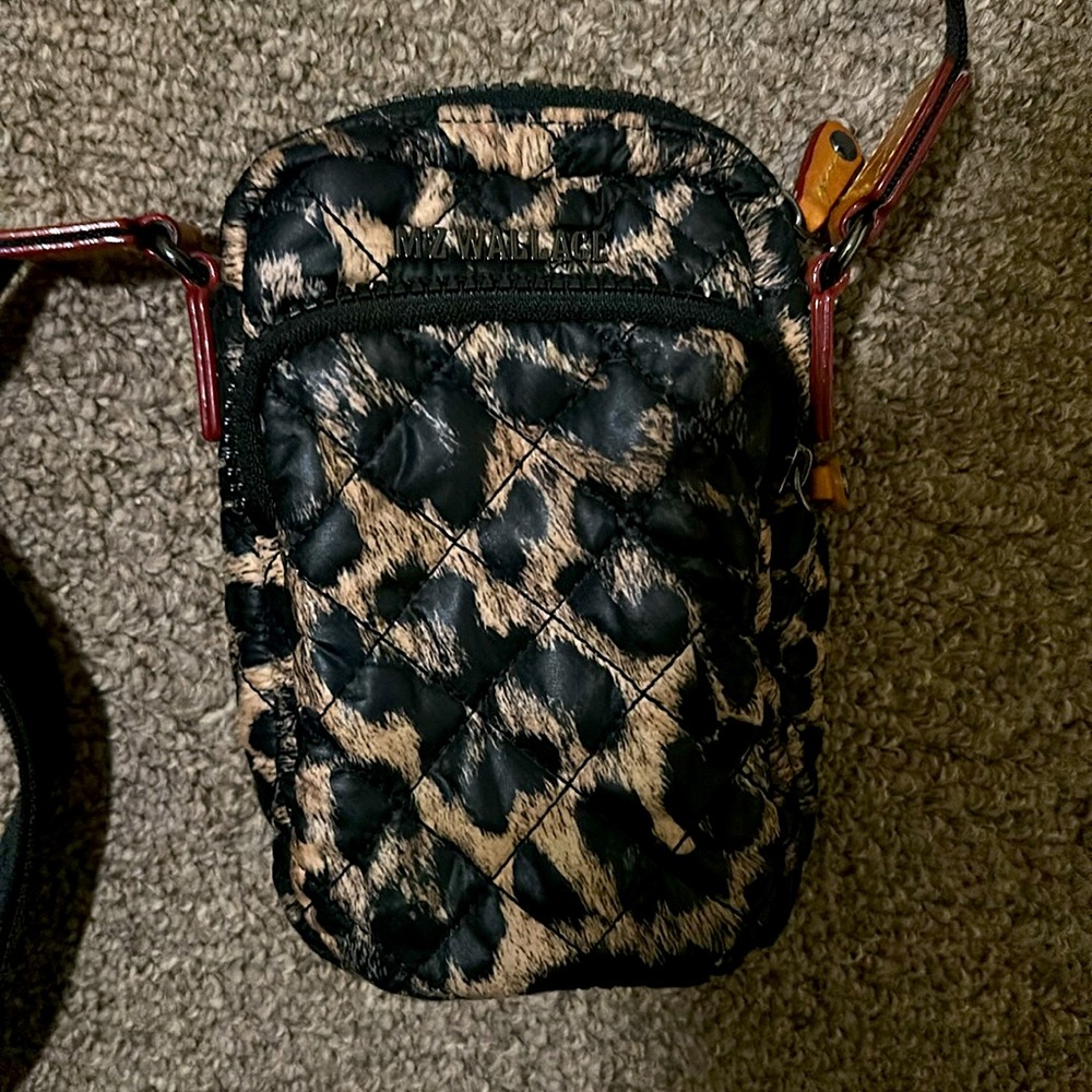 MZ Wallace Leopard Micro Metro Crossbody